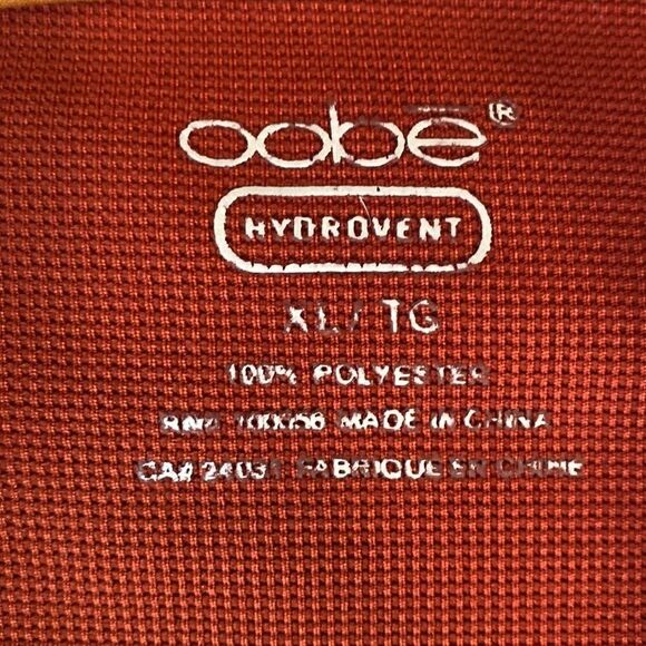 OOBE Hydrovent Mens Orange Polo Golf Shirt - Picture 5 of 5